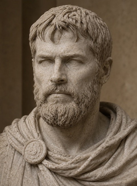 Marble bust of Cornelius Galvain