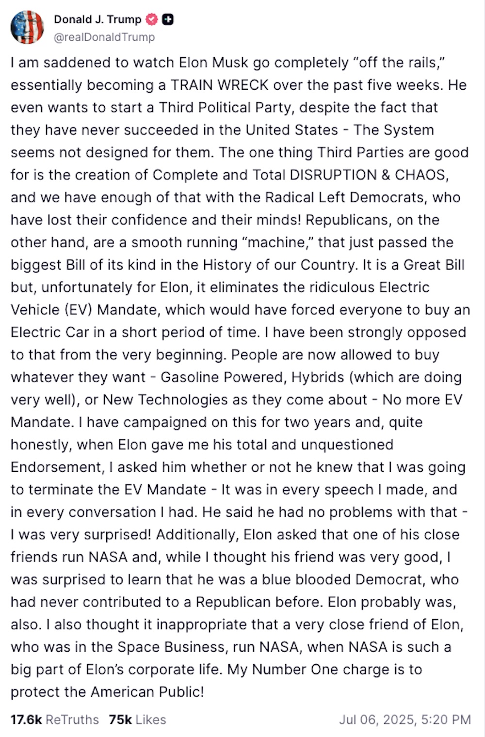 Trump-Musk Political Feud
