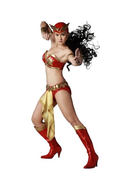 Concept art reimagining Marian Rivera's Darna as a Roman Empire warrior